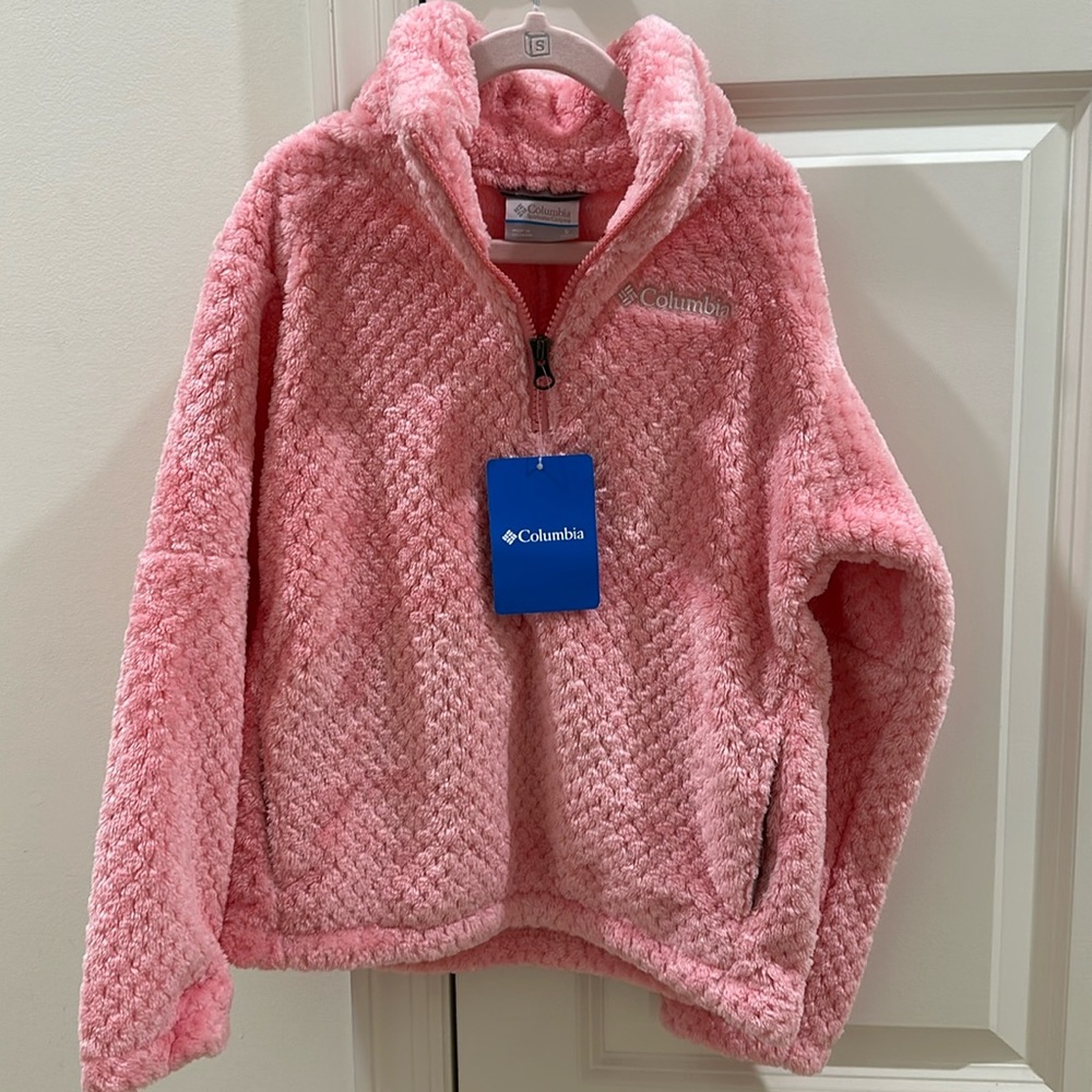 Girls fuzzy/soft pullover size 7/8